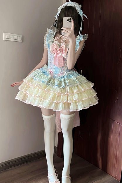 [Pre-order] Rose Ribbon Fairy Princess Dress + Accessories