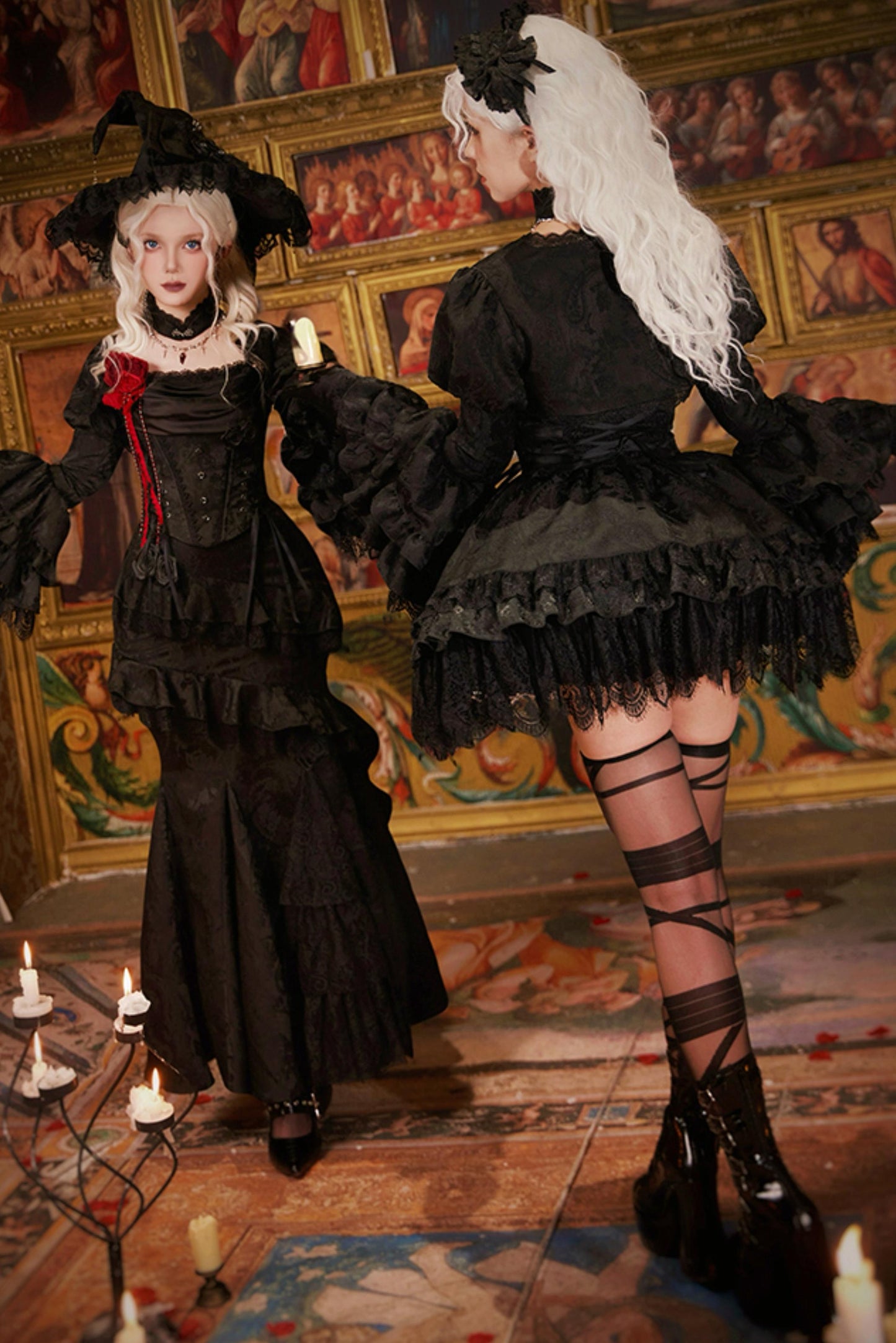 【予約商品】ソーサレスコルセットアンサンブルロリータセットアップ