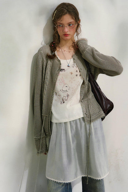 ストリートニットカーディガン