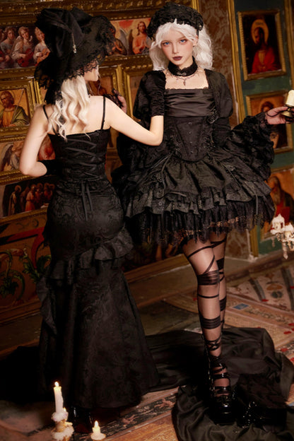 【予約商品】ソーサレスコルセットアンサンブルロリータセットアップ