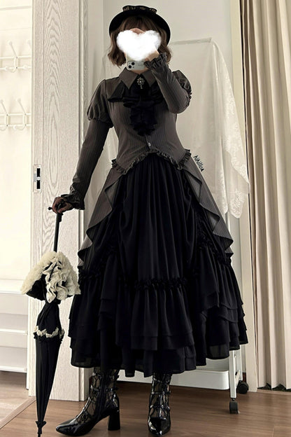 古典哥特洛丽塔上衣+裙子