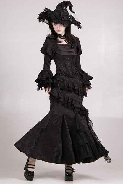 【予約商品】ソーサレスコルセットアンサンブルロリータセットアップ