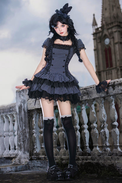 天使と悪魔のナイトドールロリータセット
