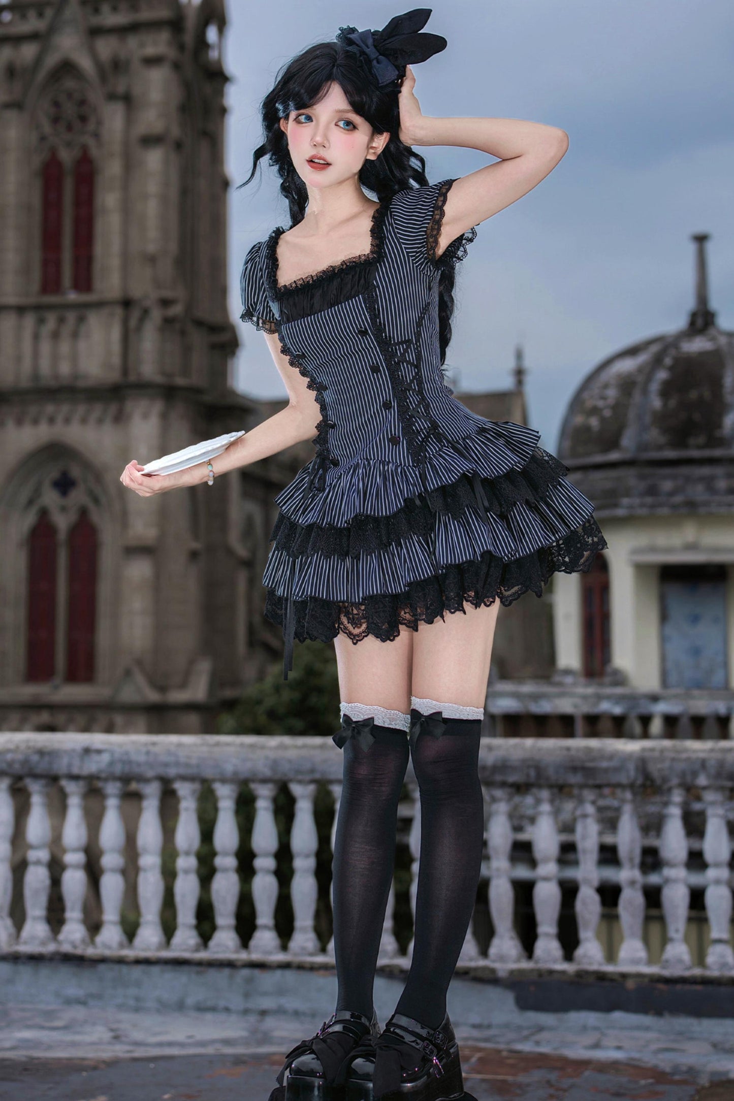 天使と悪魔のナイトドールロリータセット
