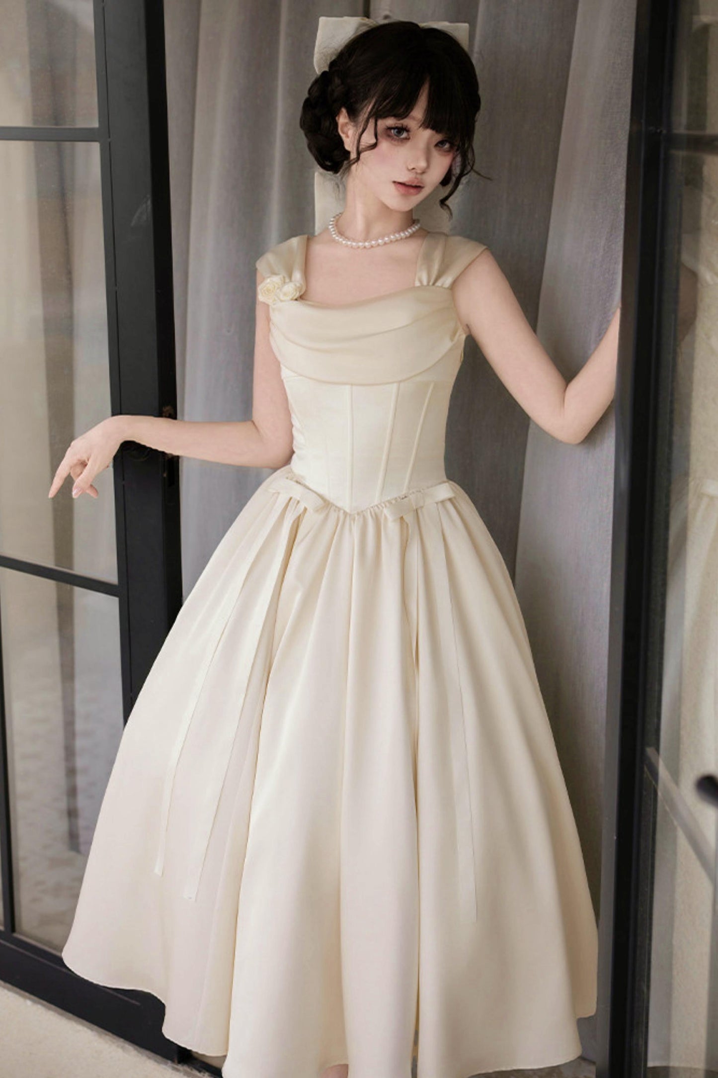 Retro Classic Waisted Dress + Accessories
