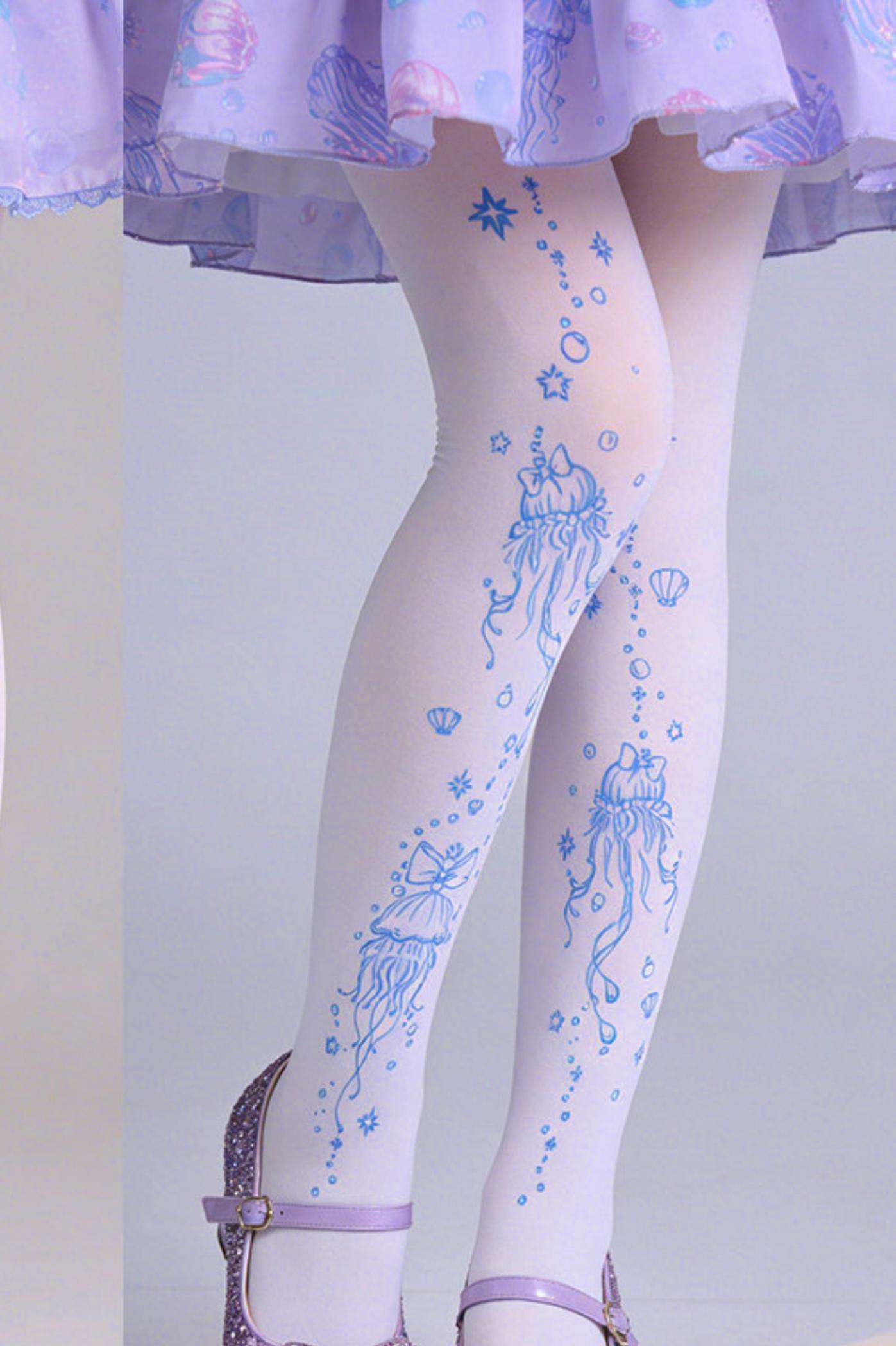 Dreamy Cute Jellyfish Lolita Tights