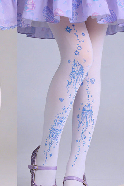 Dreamy Cute Jellyfish Lolita Tights