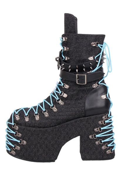 Cyberpunk-Stiefel mit Rundriemen