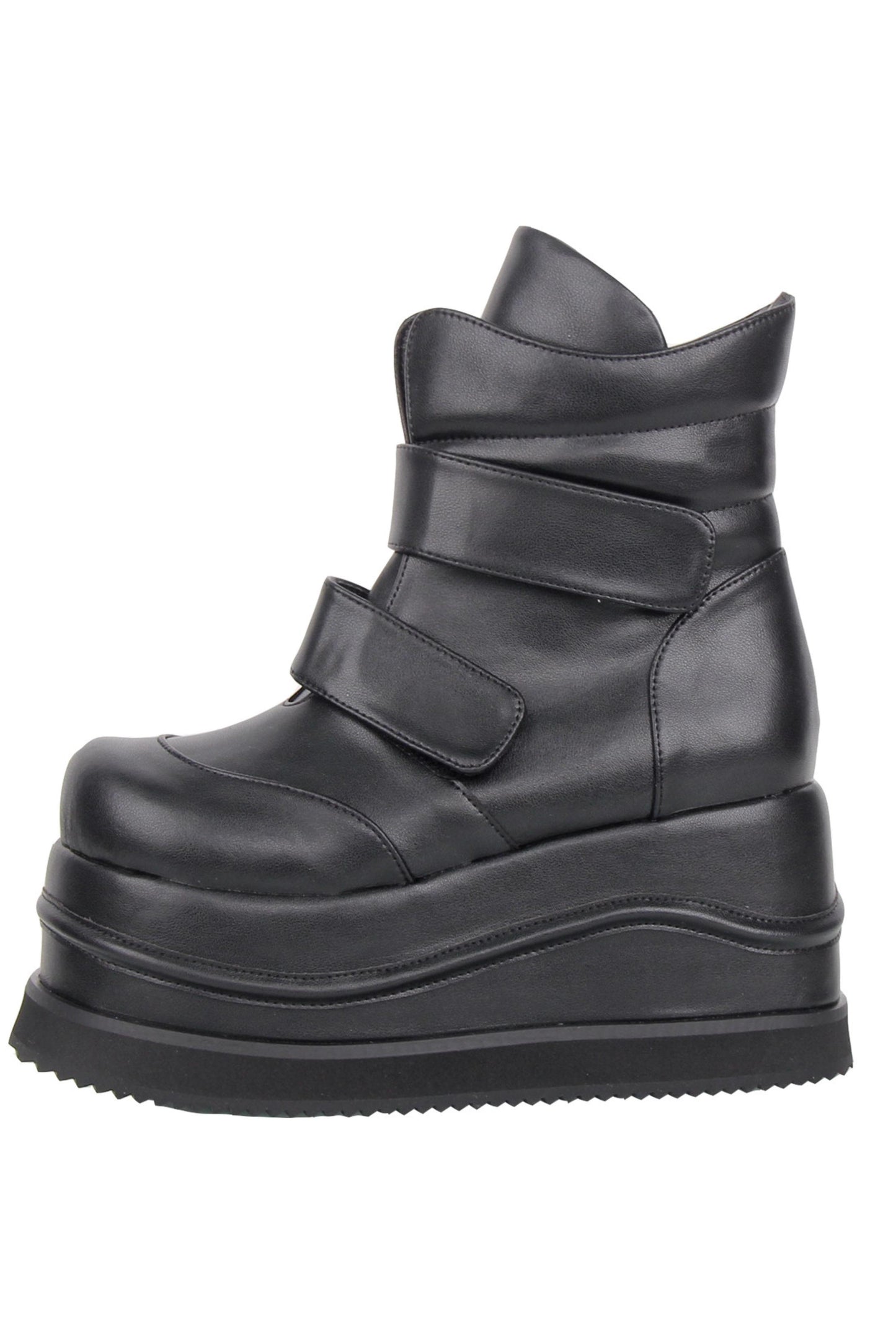 Punk-Klettverschluss-Plateau-Stiefel