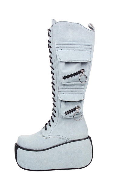 Punk-Plateau-Stiefel mit ultrahohem Absatz