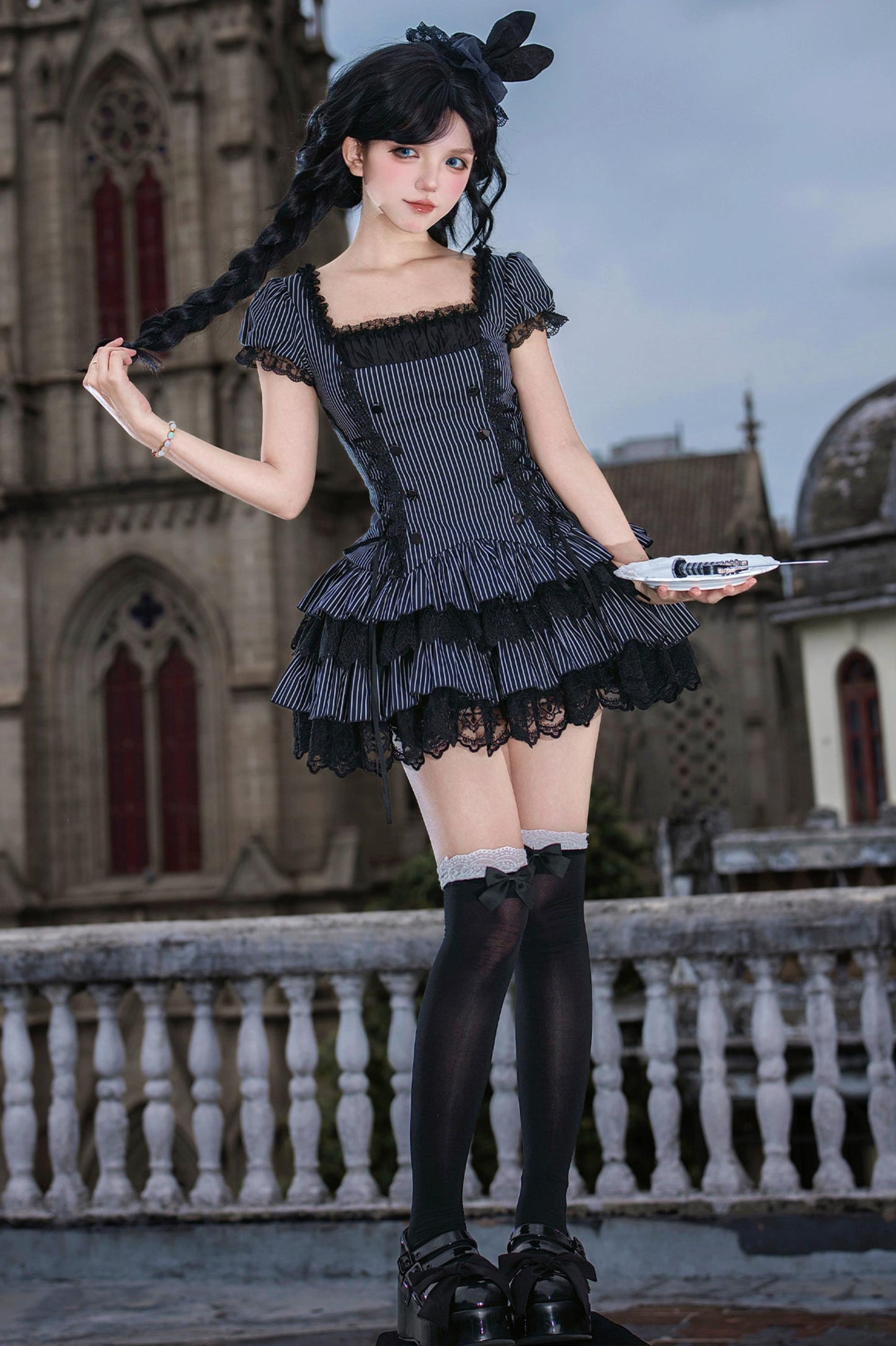 天使と悪魔のナイトドールロリータセット