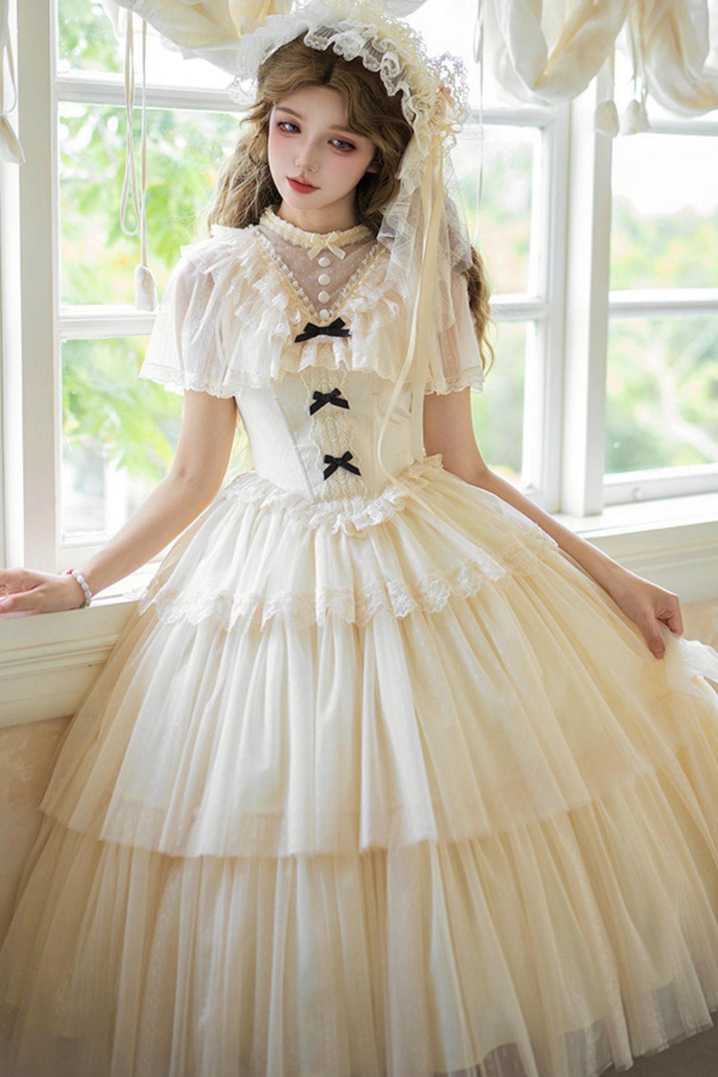 [Pre-Order] White Princess Dress + Accessories