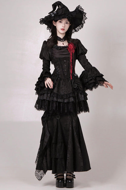 【予約商品】ソーサレスコルセットアンサンブルロリータセットアップ