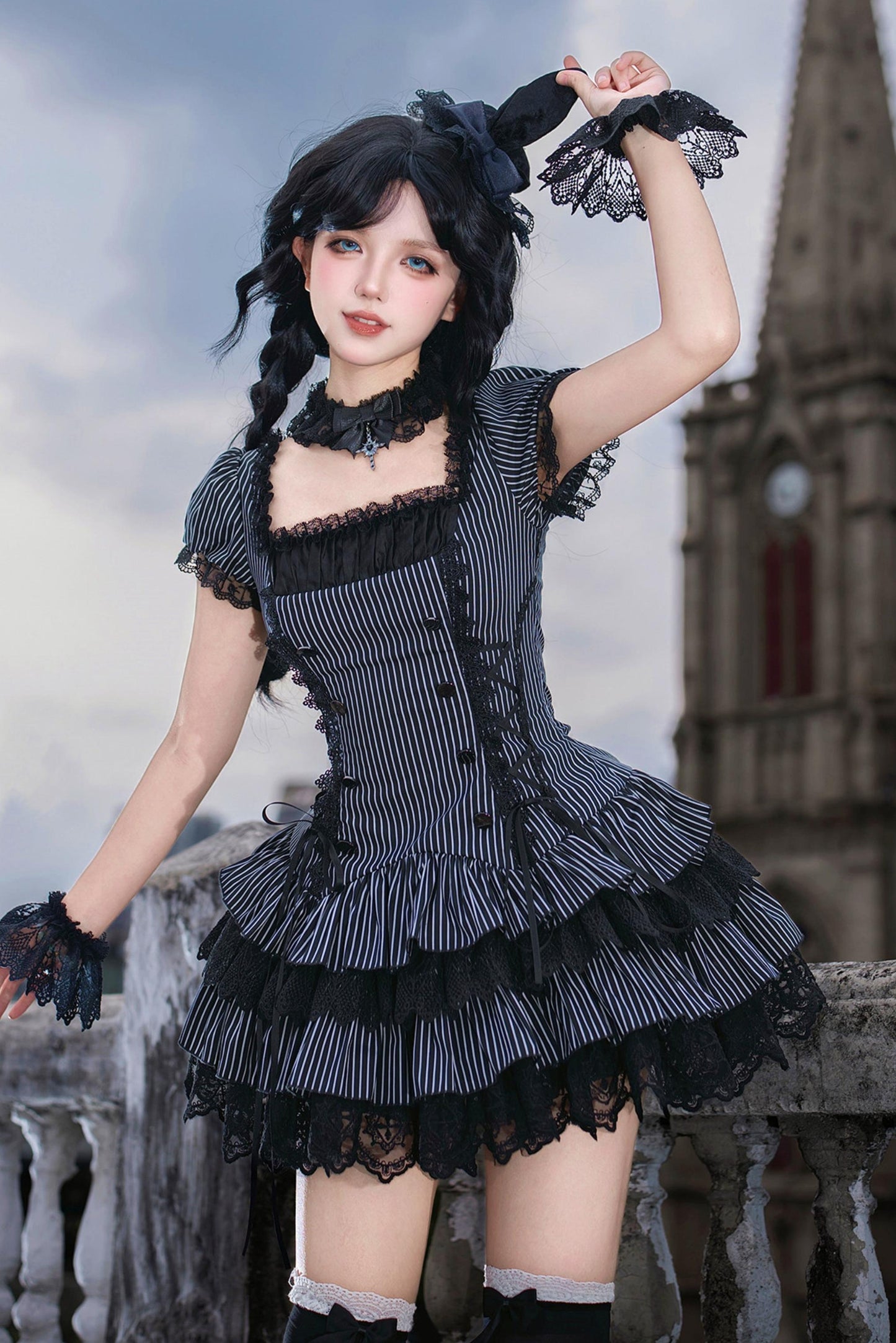 天使と悪魔のナイトドールロリータセット