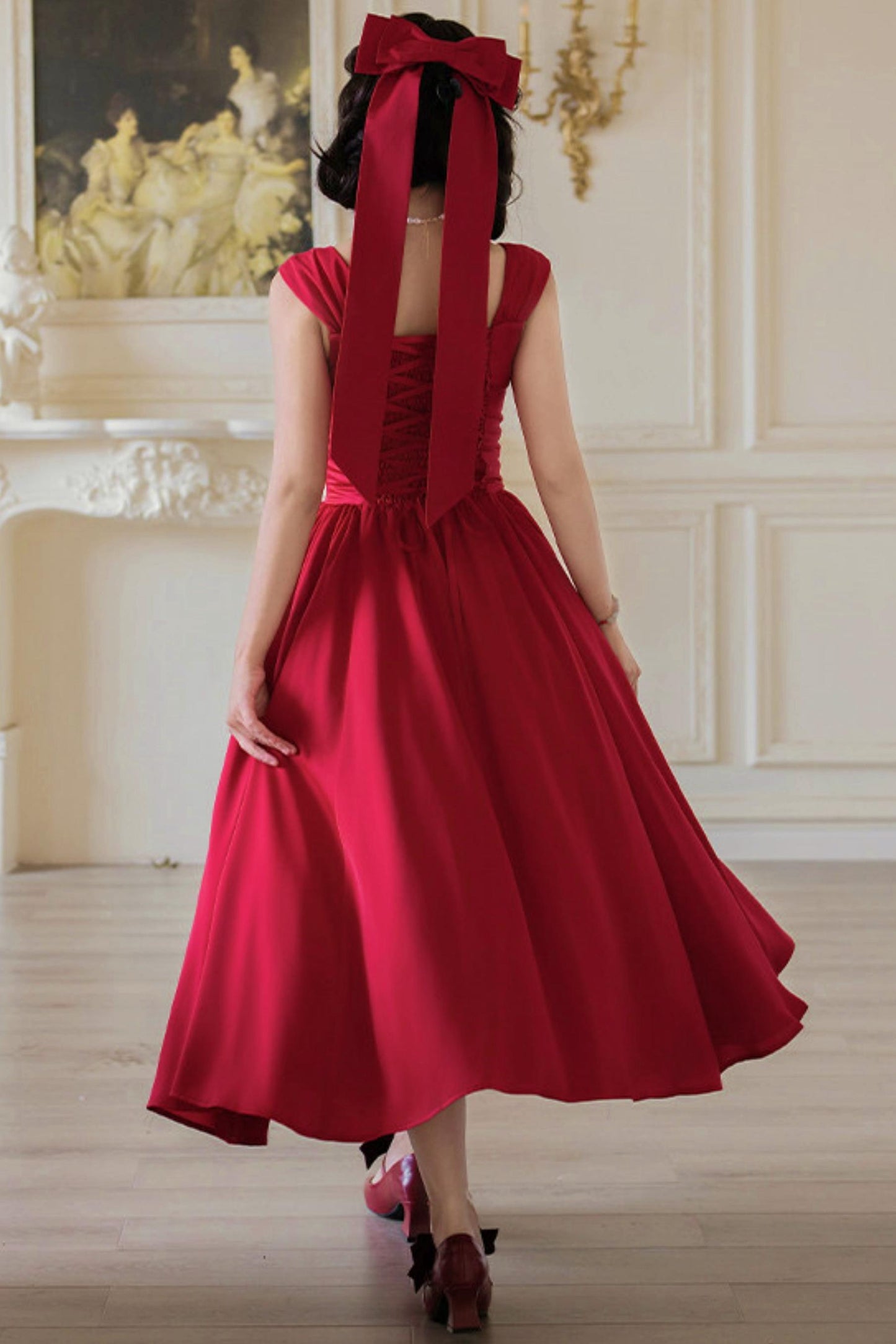 Retro Classic Waisted Dress + Accessories