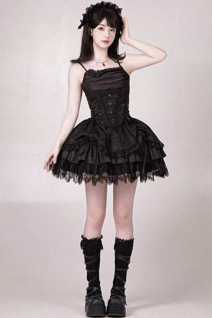 【予約商品】ソーサレスコルセットアンサンブルロリータセットアップ