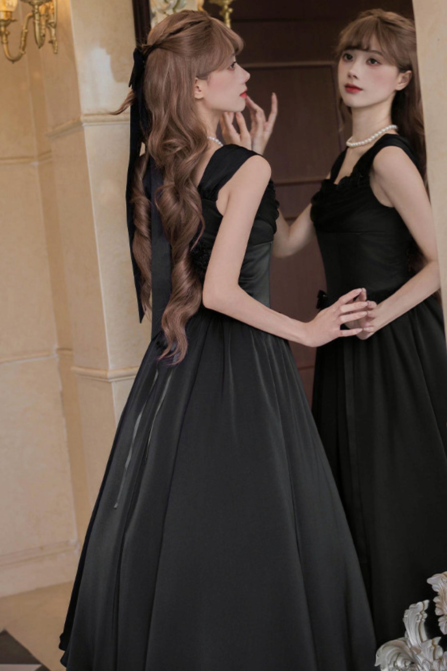Retro Classic Waisted Dress + Accessories
