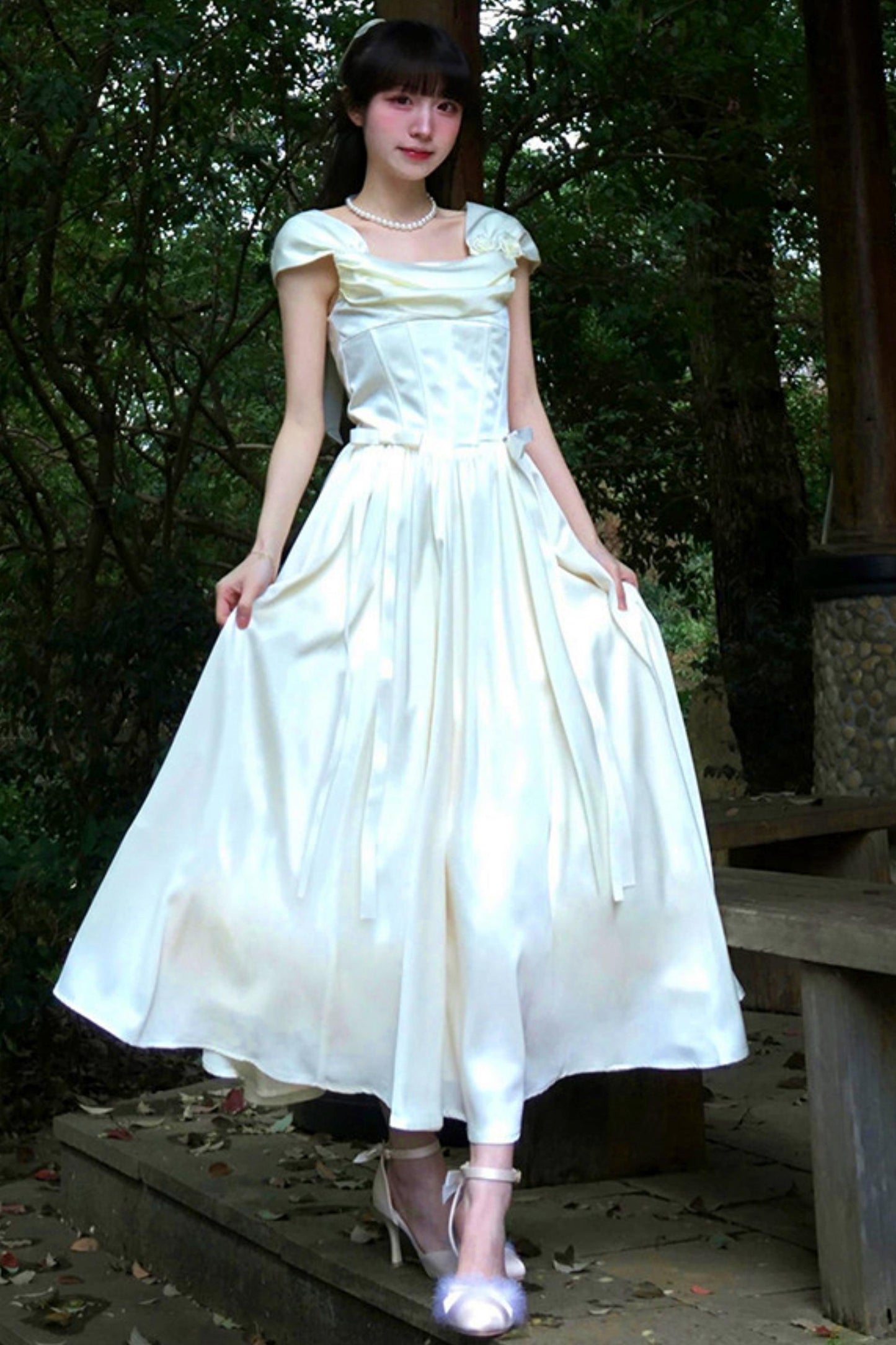 Retro Classic Waisted Dress + Accessories