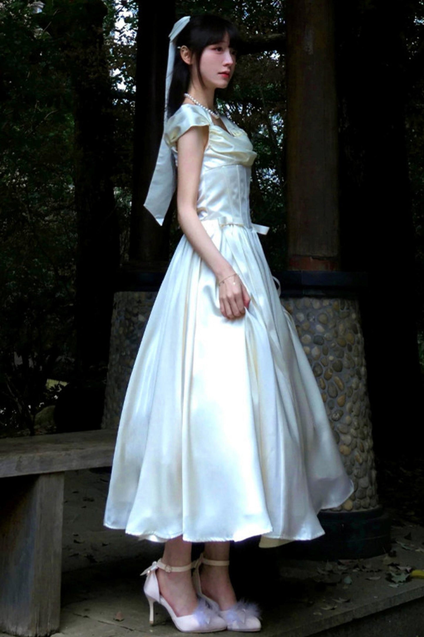 Retro Classic Waisted Dress + Accessories