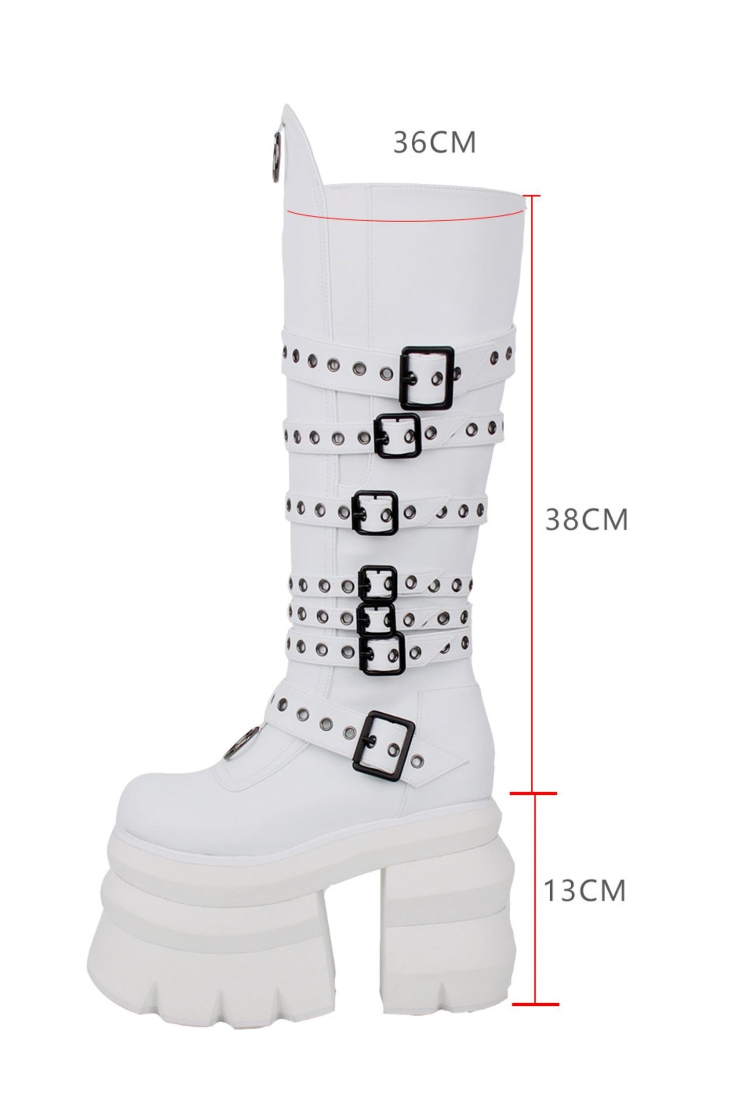 Hohe Punk-Plateau-Stiefel