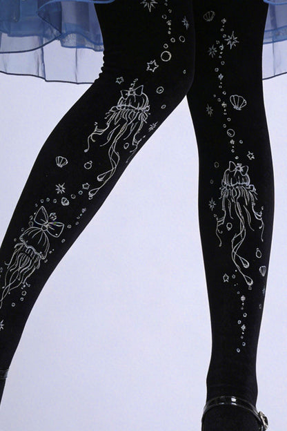 Dreamy Cute Jellyfish Lolita Tights