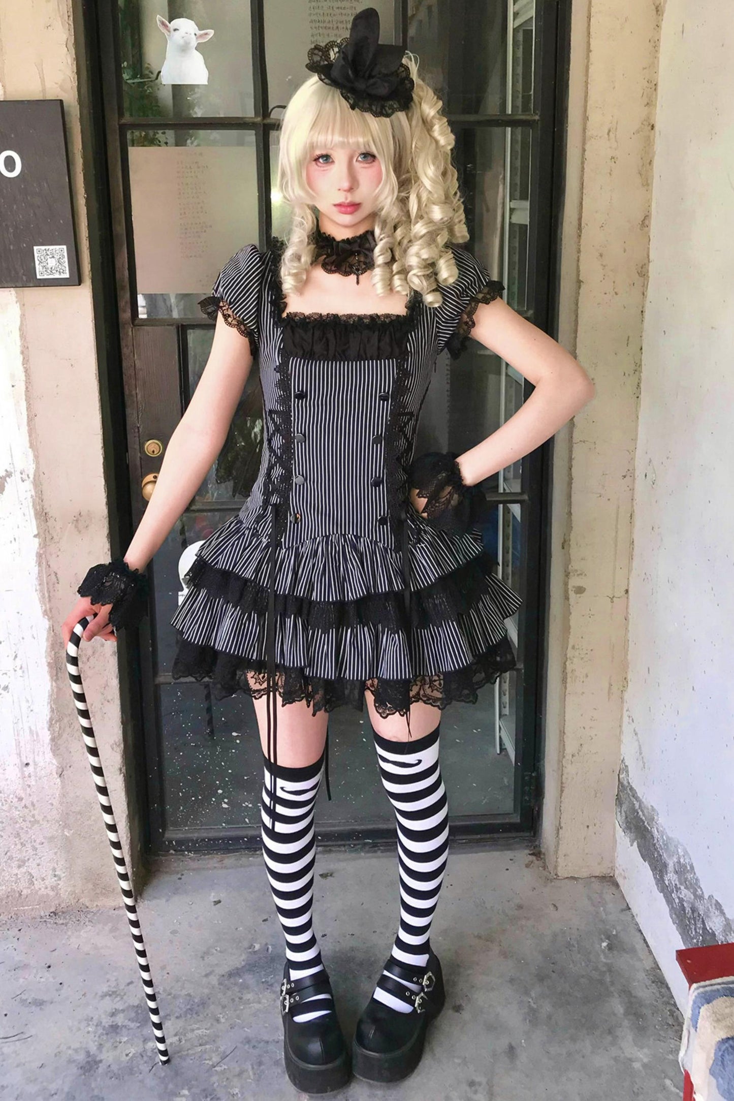 天使と悪魔のナイトドールロリータセット
