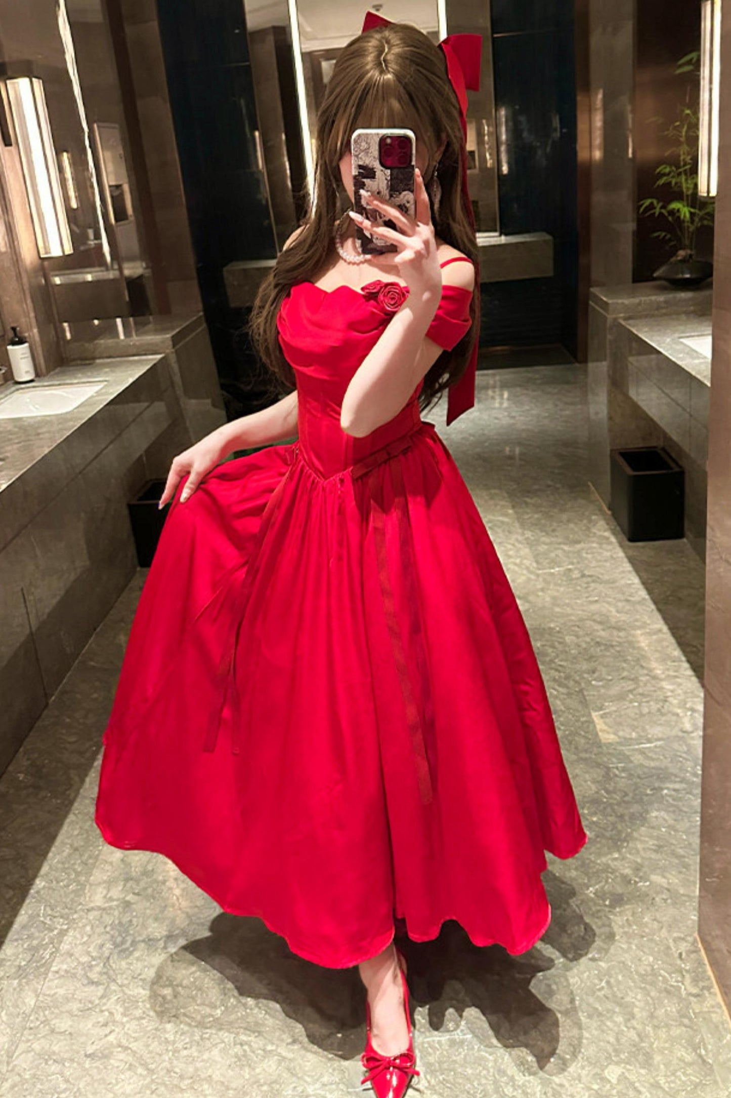 Retro Classic Waisted Dress + Accessories