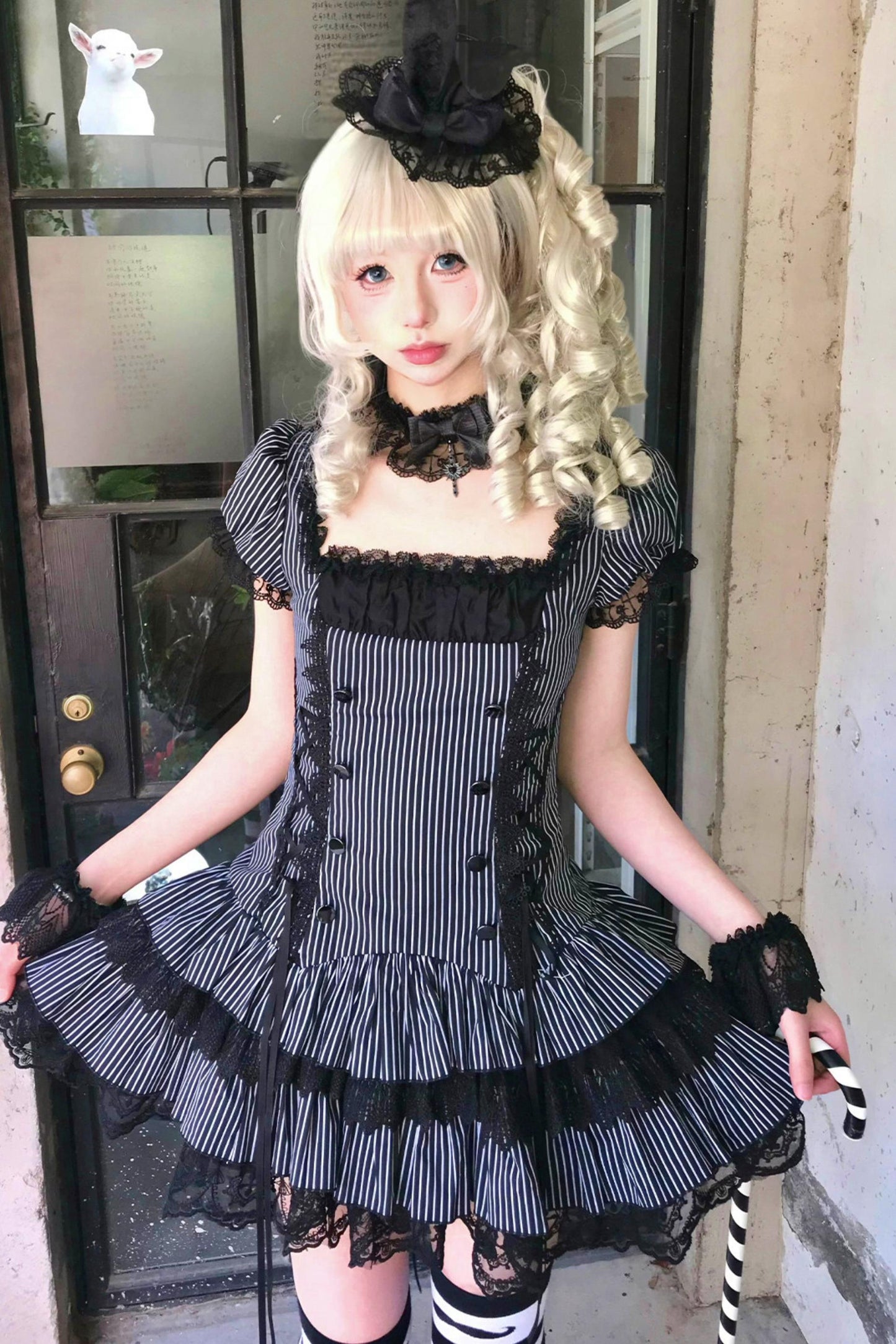 天使と悪魔のナイトドールロリータセット