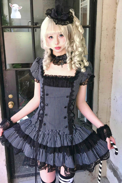 天使と悪魔のナイトドールロリータセット