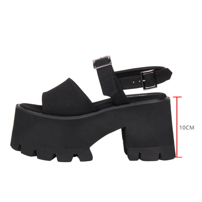 Lolita-Punk-Plateausandalen