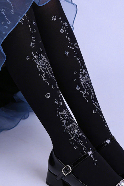 Dreamy Cute Jellyfish Lolita Tights