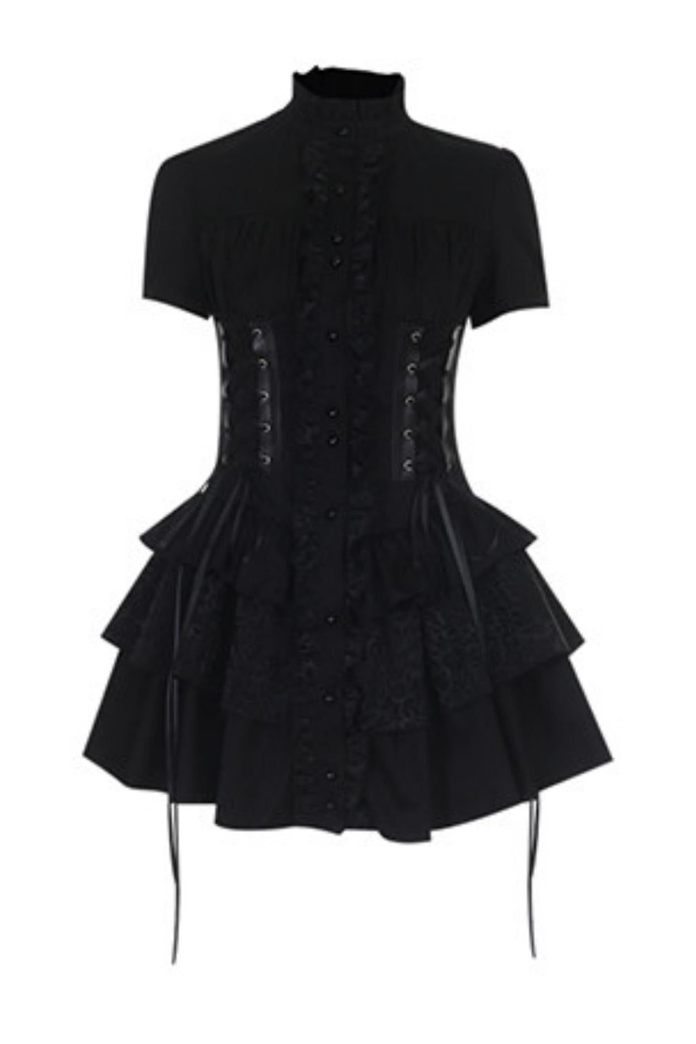 Gothic Corset Lace-Up Dress