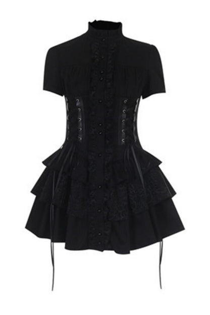Gothic Corset Lace-Up Dress
