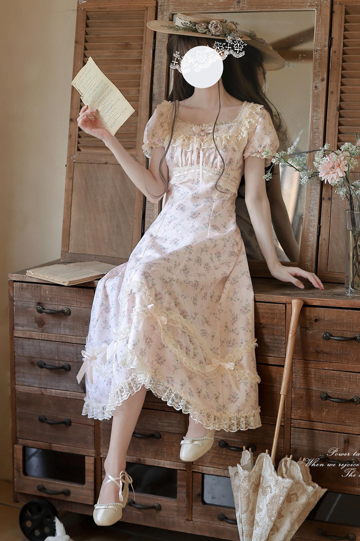French Floral Princess Dress