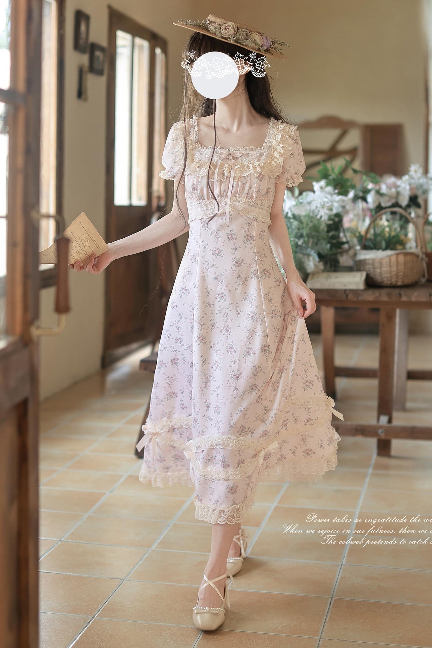 French Floral Princess Dress