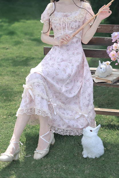 French Floral Princess Dress
