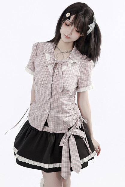 Pastellfarbenes Retro-Girly-Set