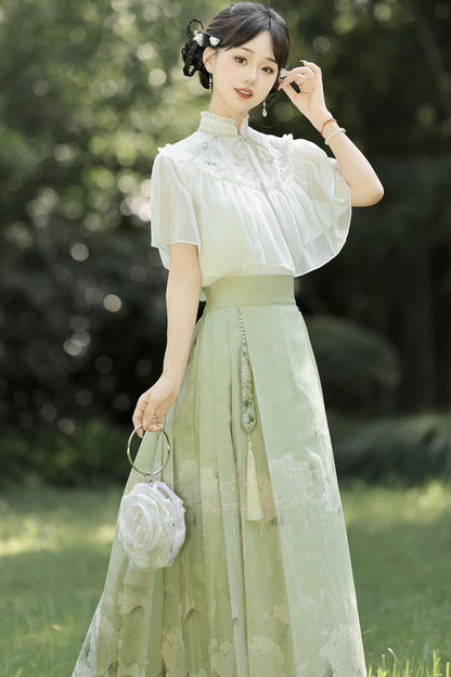 清楚令嬢の紫陽花チャイナセットアップ