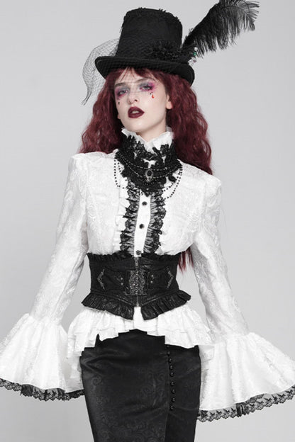 Gothic Prince Princess-Sleeve Blouse