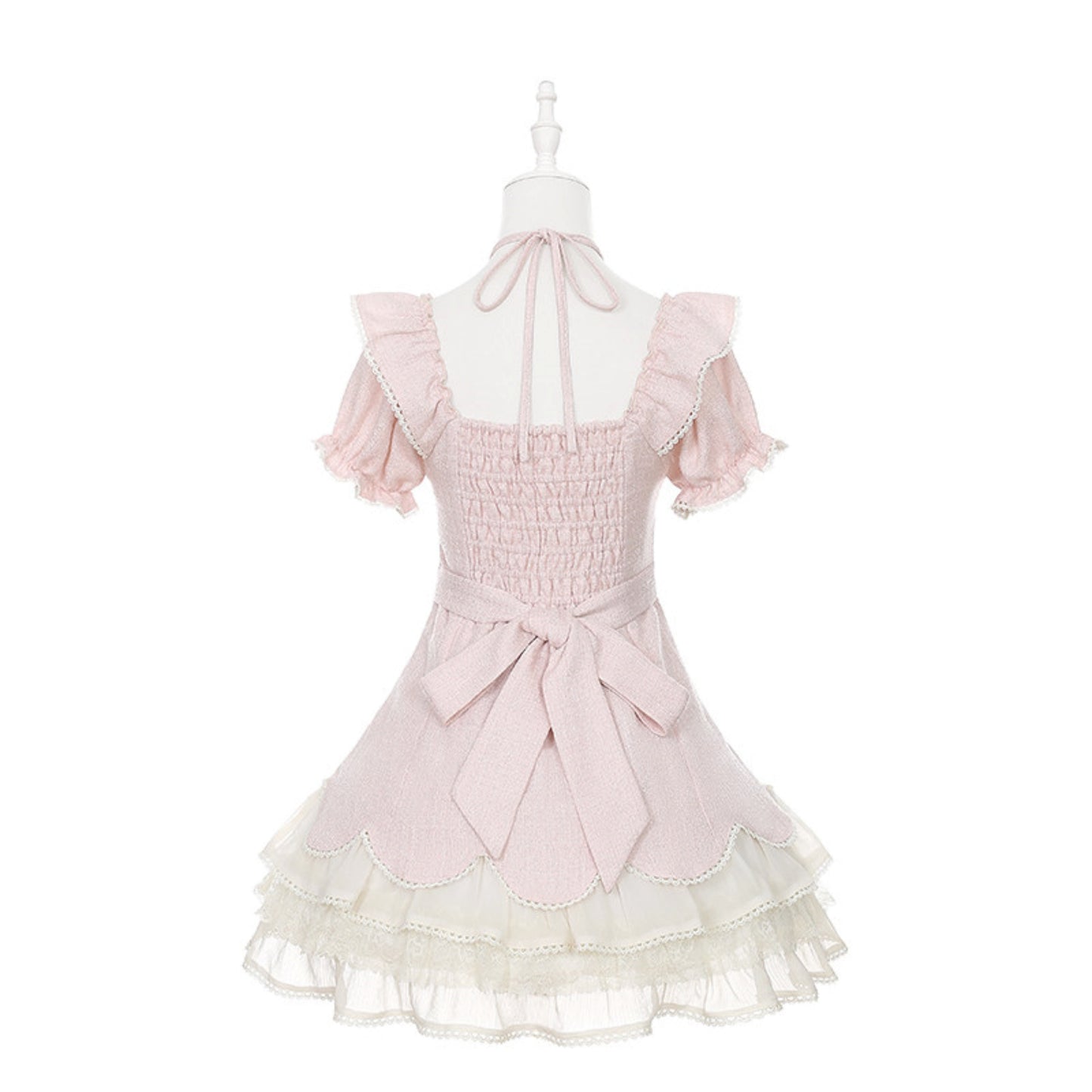 Tweed Heart Ribbon Sweet Lolita Dress