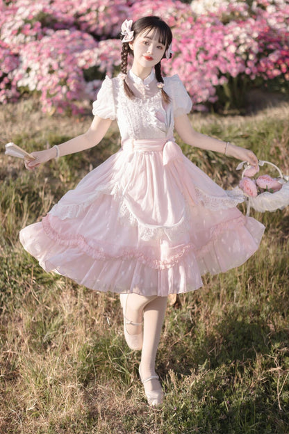 薔薇とチューリップのプリンセスドレス