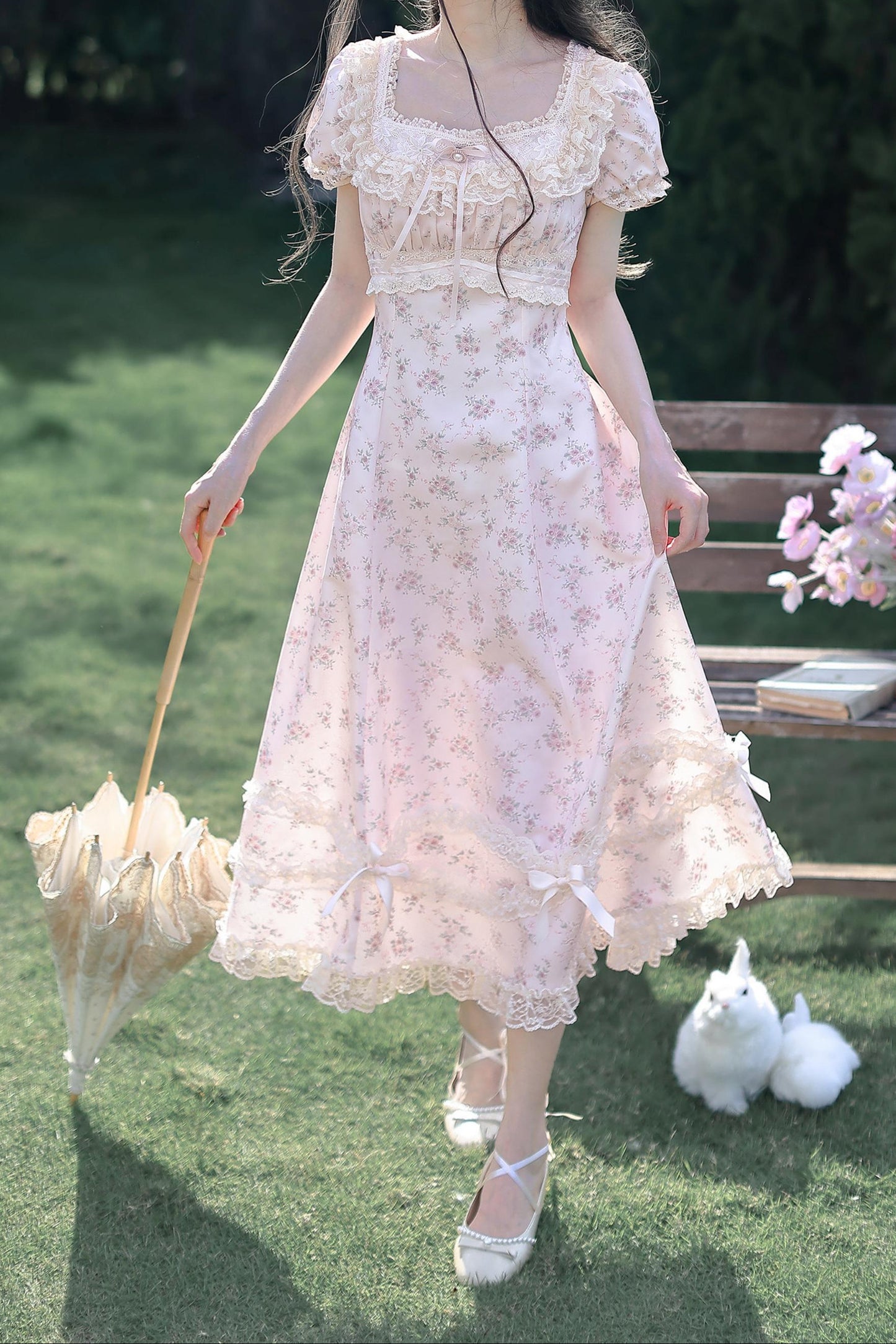 French Floral Princess Dress
