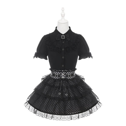 Black Lace Subculture Jirai Kei Set