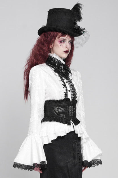 Gothic Prince Princess-Sleeve Blouse