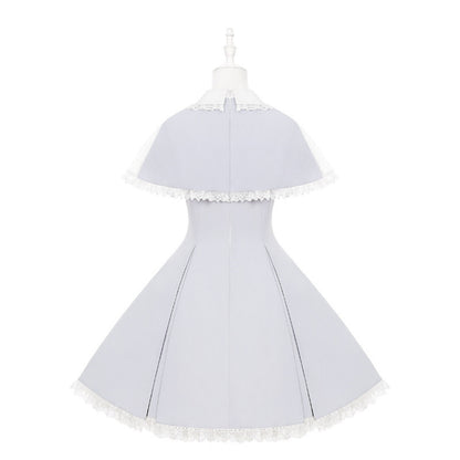 Angelcore Lace Cape Dress