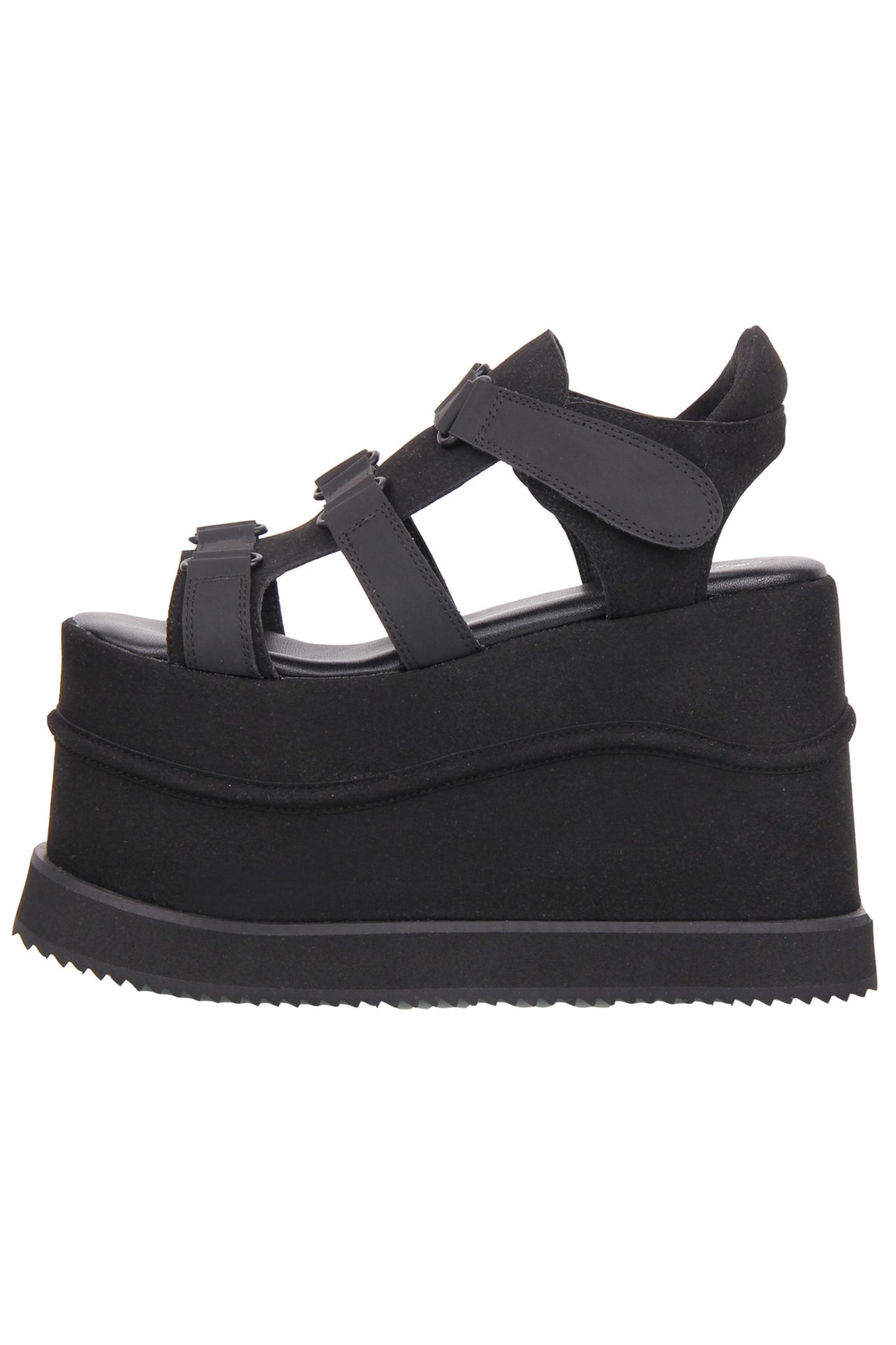 Dark Street Subculture Platform Sandals