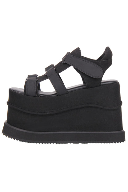 Dark Street Subculture Platform Sandals