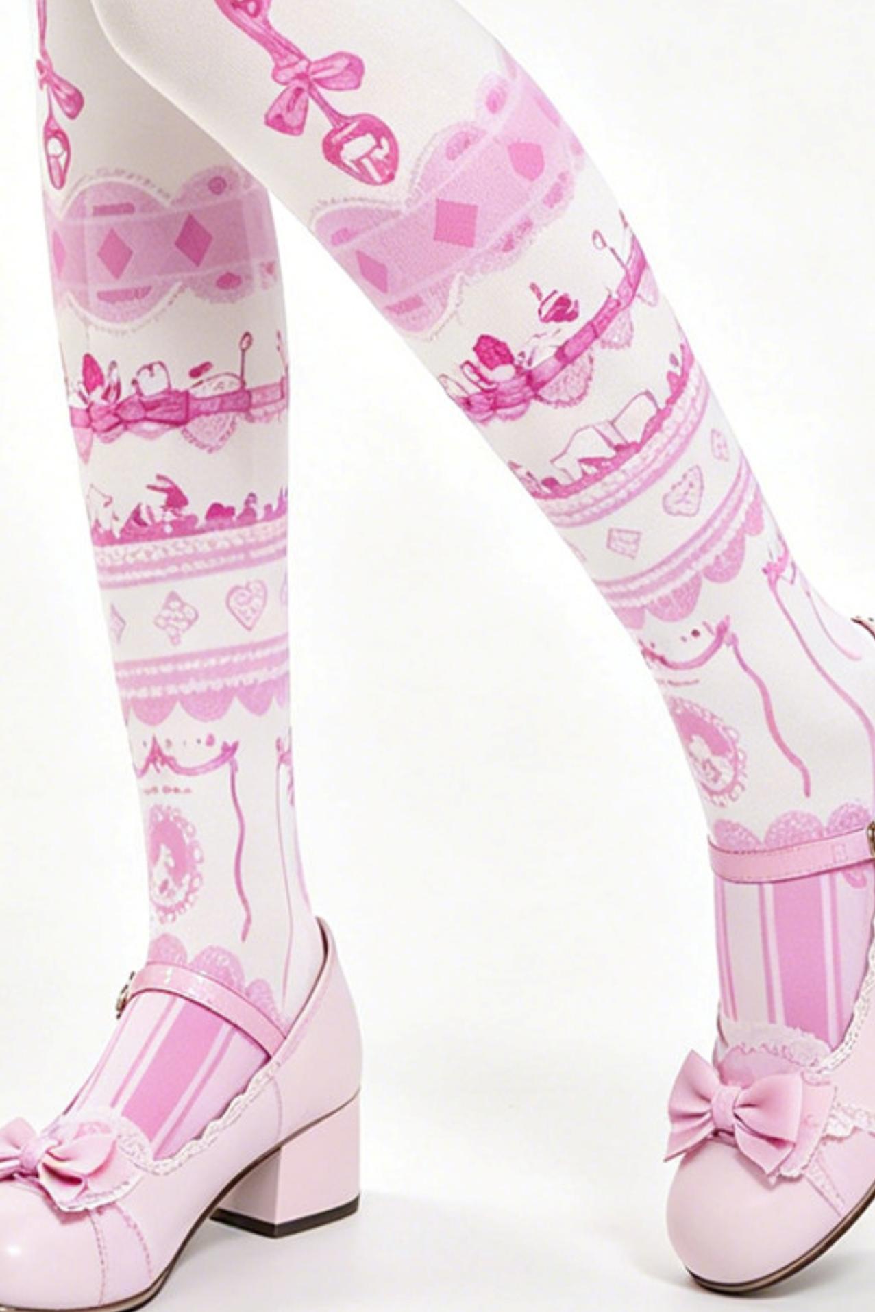 Alice Tea Party Tights