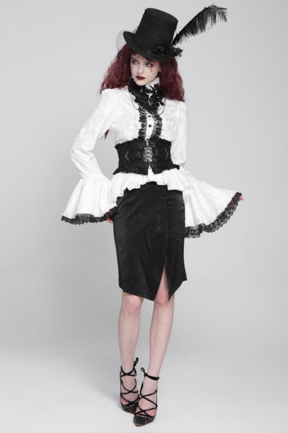 Gothic Prince Princess-Sleeve Blouse