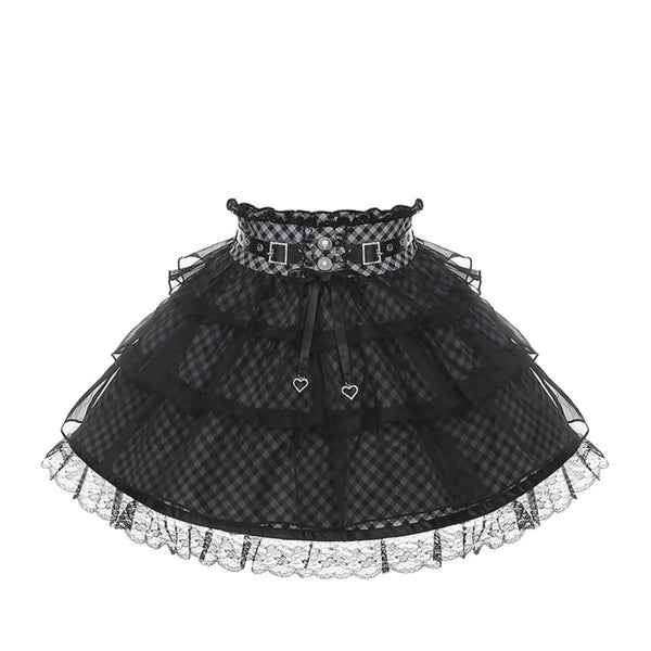 Black Lace Subculture Jirai Kei Set